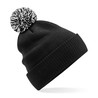 Winter hat - mod. B450:Black, 100% acrylic, White, One Size